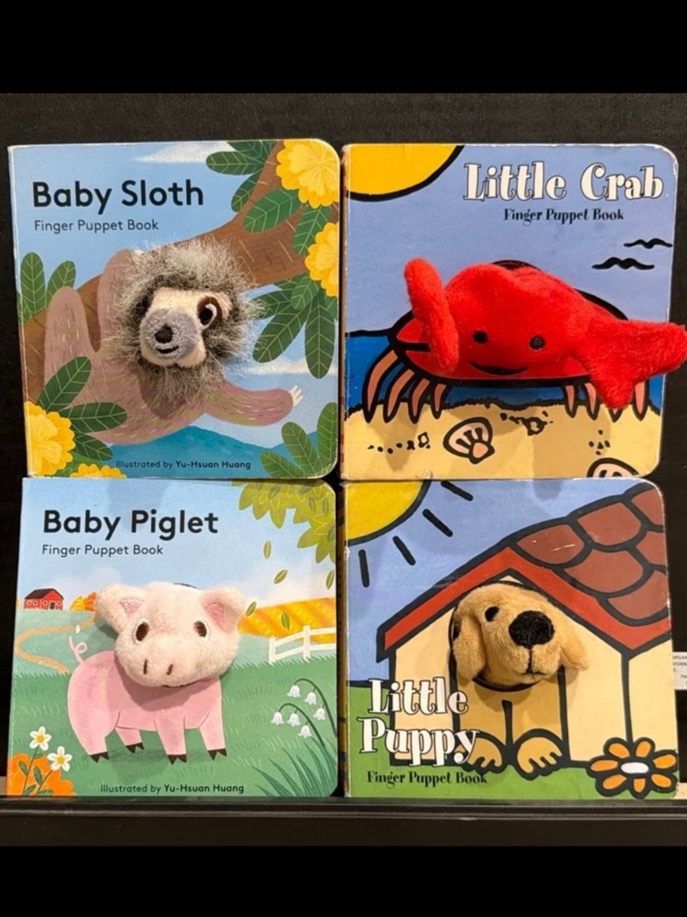 Lot of (4) Baby Finger Puppet Board Books